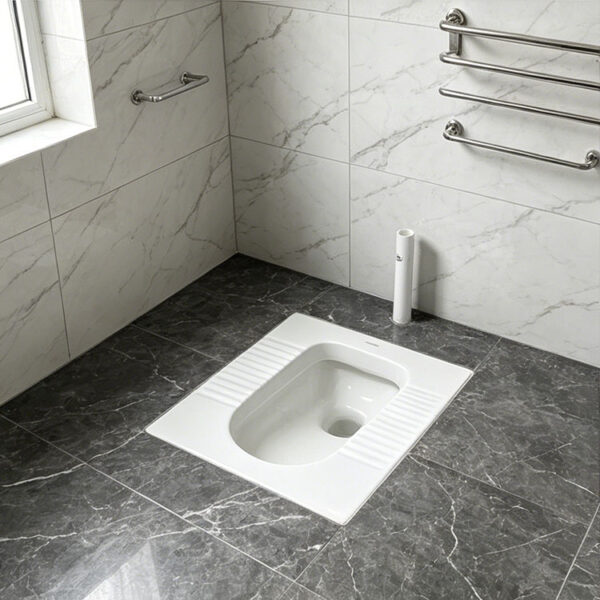 2 802 Dual Inlet Direct Flush Squat Toilet