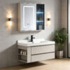 Smart Mirror Cabinet Combo Washstand for Home Bathrooms and Hotel Projects