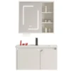 Smart Mirror Cabinet Combo Washstand for Home Bathrooms and Hotel Projects